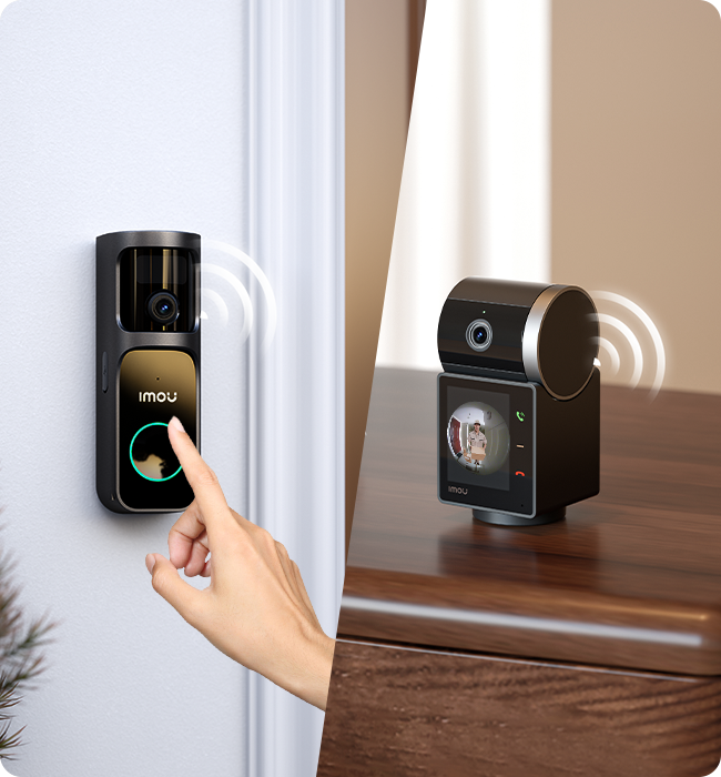 IMOU doorbell　ドアベル　ビデオインターホン IMOU Video Doorbell 2S Set 5000mAh Rechargeable Battery 30