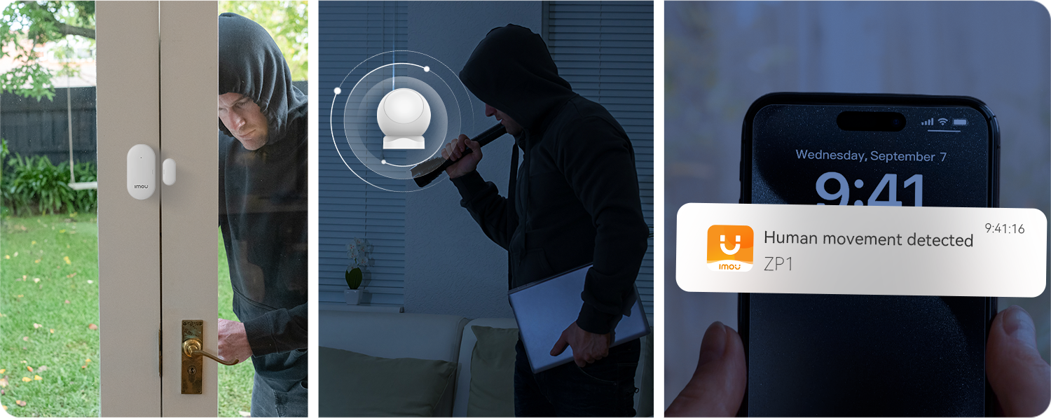 Telefona anlık alarm bildirimi ve akıllı cihaz senaryoları